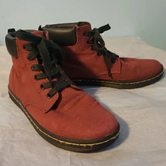 Dr. Martens "Maelly" Maroon/Cherry Boots Size 8 - Picture 4 of 6